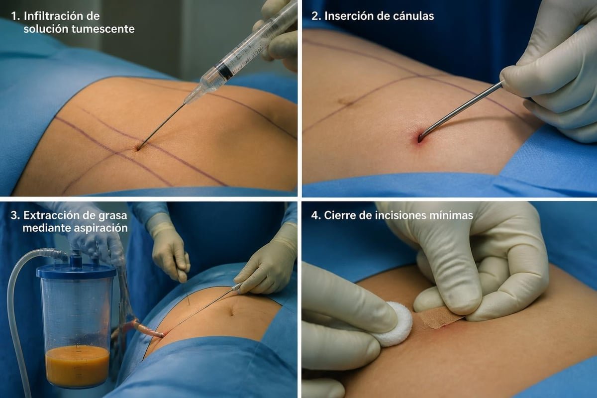 Proceso de liposucción