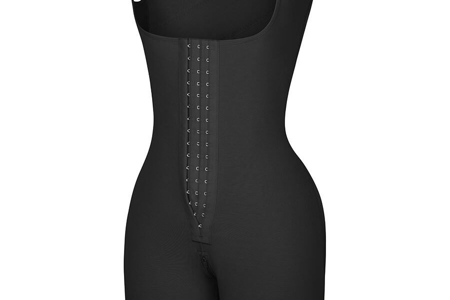 Faja Body Post-Quirúrgica con Broches - Negro