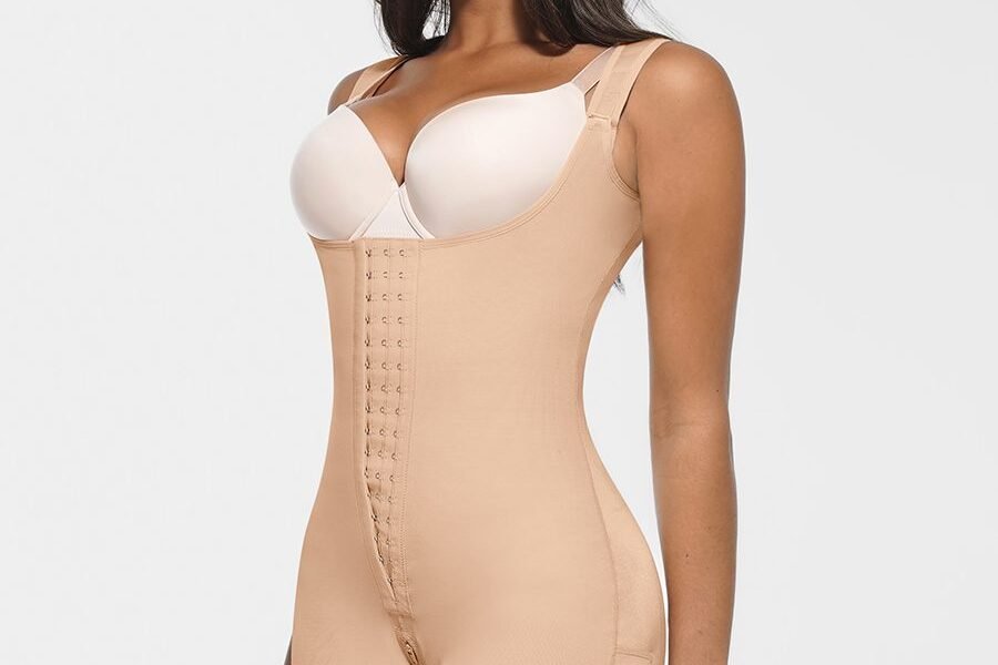 Faja Body Post-Quirúrgica con Broches - Piel